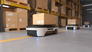 Automated Guided Vehicle in warehouse