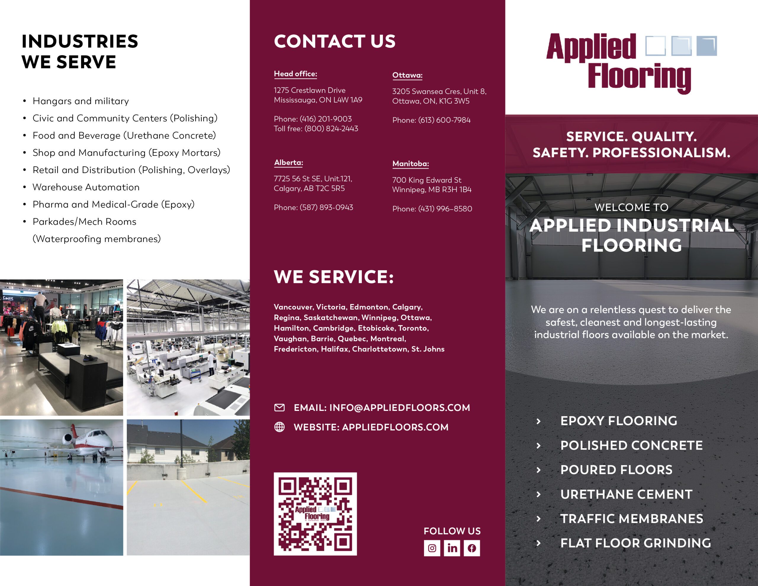 Applied FLooring Brochure 2025 Page 1